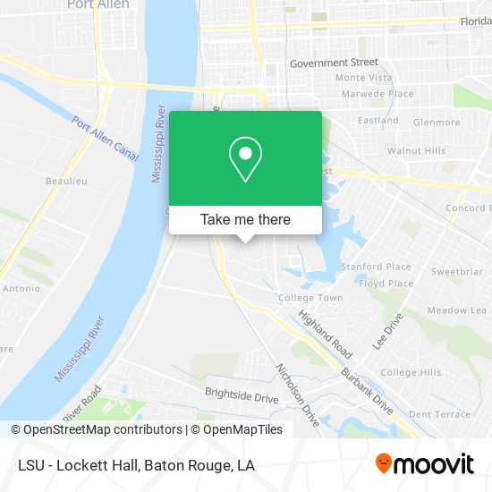 LSU - Lockett Hall map