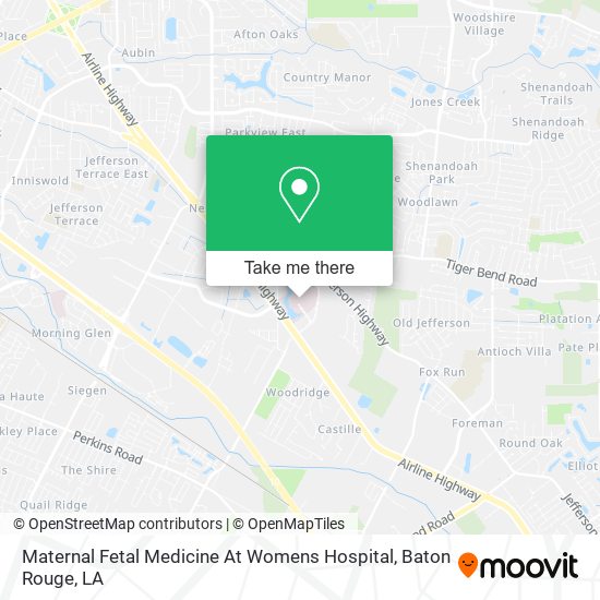 Maternal Fetal Medicine At Womens Hospital map