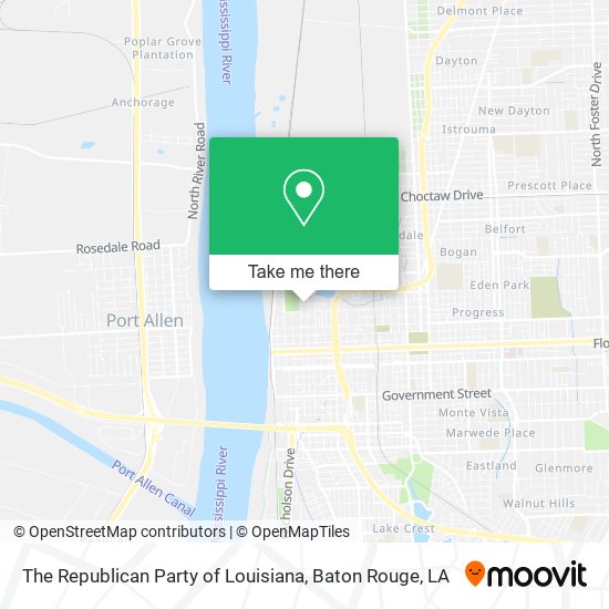 The Republican Party of Louisiana map