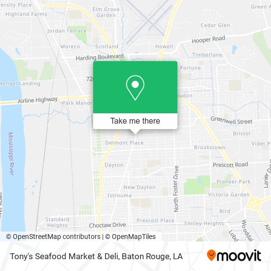 Tony's Seafood Market & Deli map