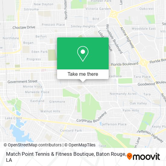 Match Point Tennis & Fitness Boutique map