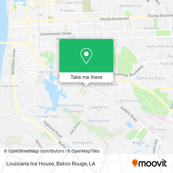 Louisiana Ice House map