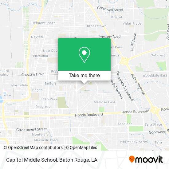 Mapa de Capitol Middle School