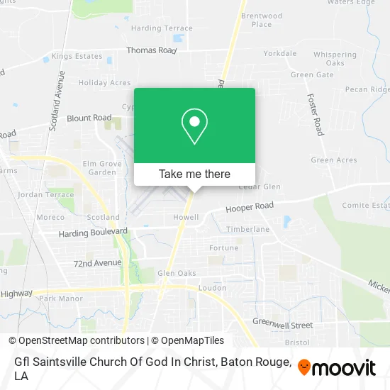 Mapa de Gfl Saintsville Church Of God In Christ