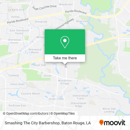 Smashing The City Barbershop map