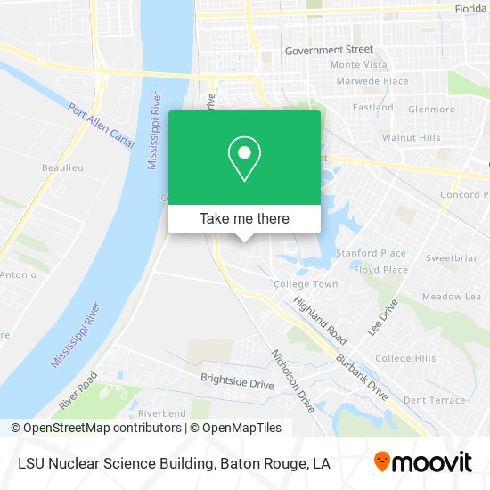 LSU Nuclear Science Building map