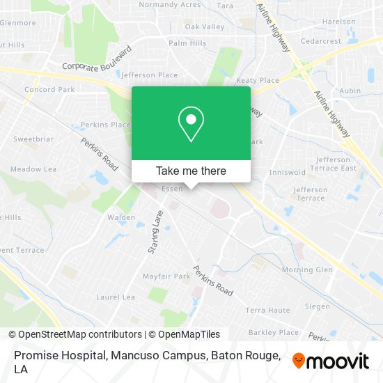 Promise Hospital, Mancuso Campus map