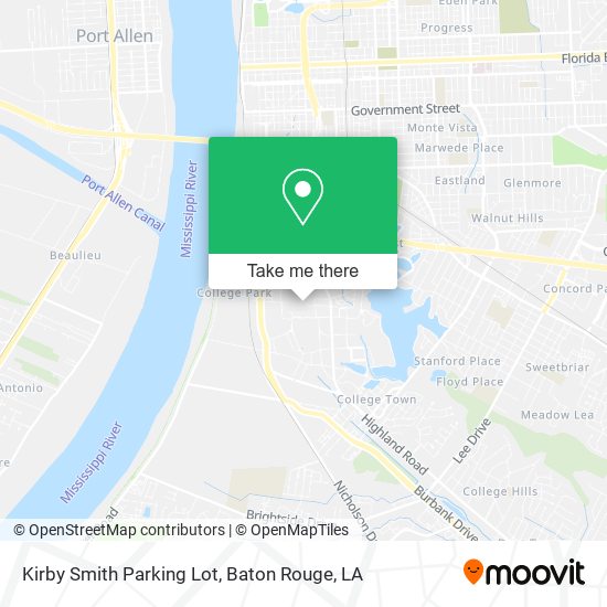 Mapa de Kirby Smith Parking Lot
