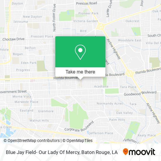 Mapa de Blue Jay Field- Our Lady Of Mercy