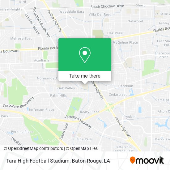 Tara High Football Stadium map