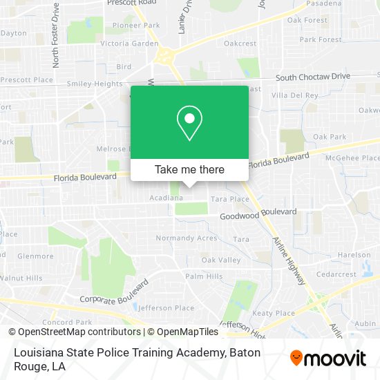 Mapa de Louisiana State Police Training Academy