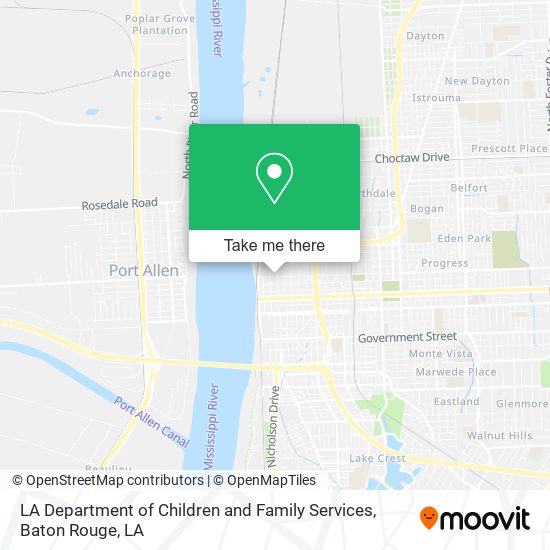 LA Department of Children and Family Services map