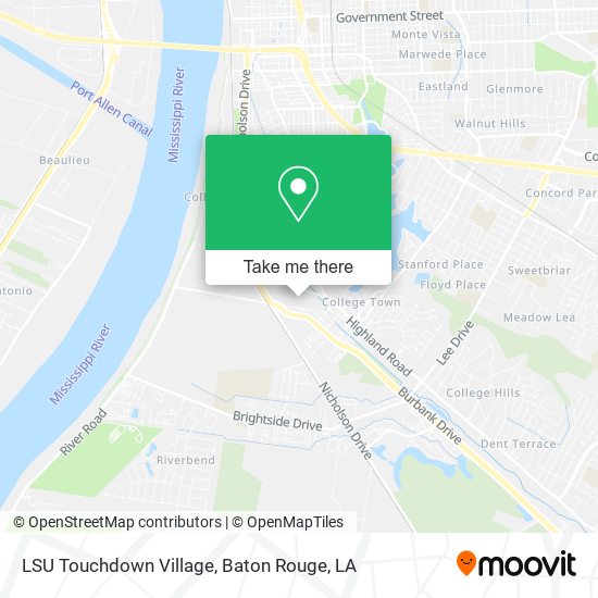 LSU Touchdown Village map