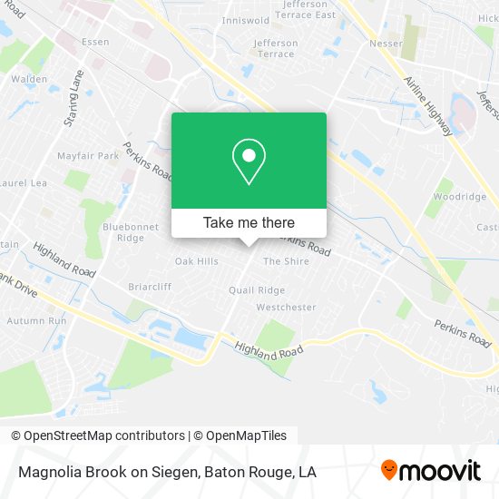 How to get to Magnolia Brook on Siegen in Baton Rouge, LA by Bus?
