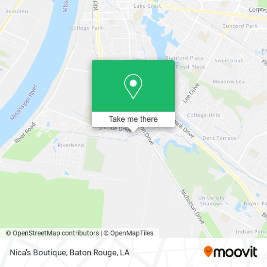 How to get to Nica s Boutique in Baton Rouge LA by Bus