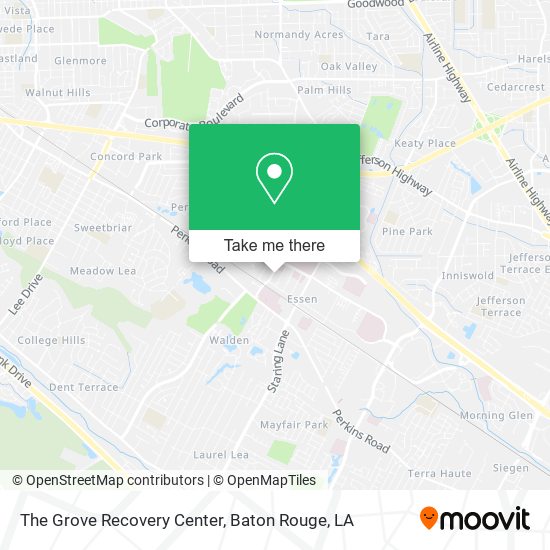 The Grove Recovery Center map