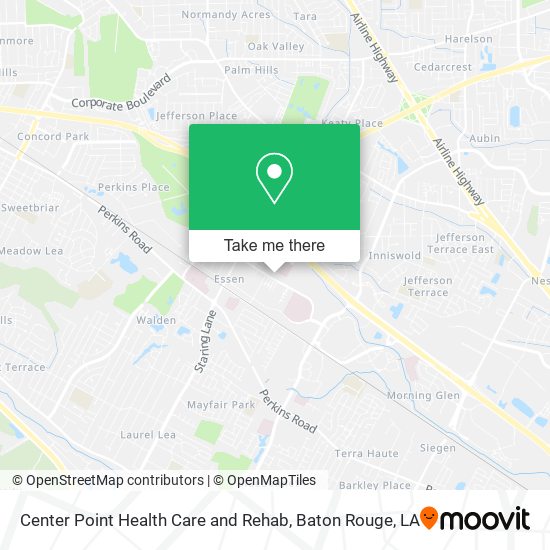 Mapa de Center Point Health Care and Rehab
