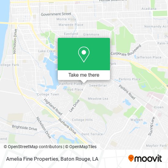 Amelia Fine Properties map