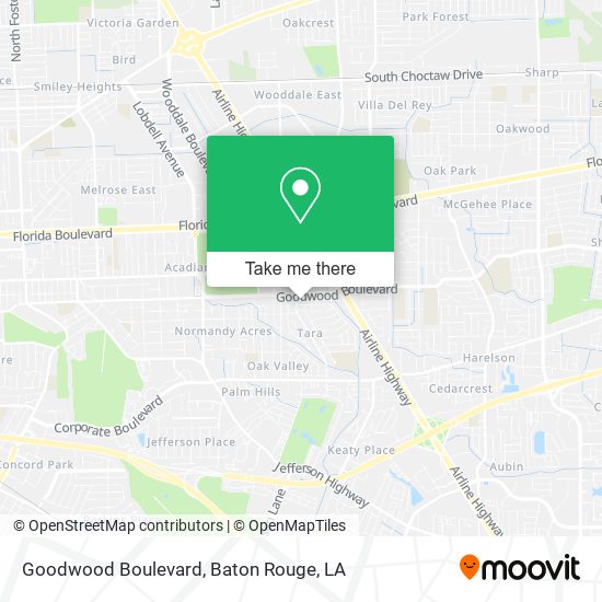 Goodwood Boulevard map