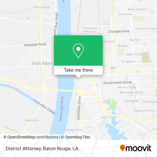 District Attorney map
