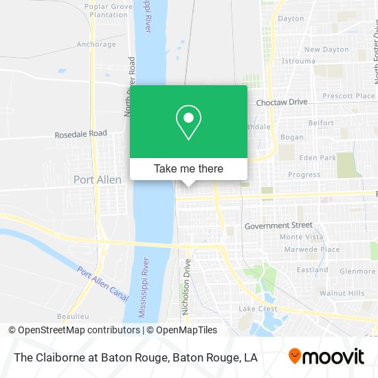 The Claiborne at Baton Rouge map