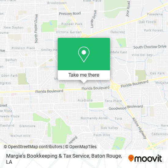 Mapa de Margie's Bookkeeping & Tax Service