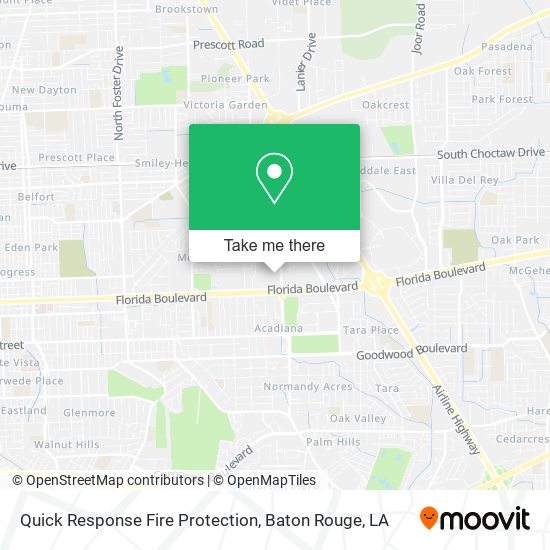 Mapa de Quick Response Fire Protection