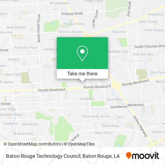 Mapa de Baton Rouge Technology Council