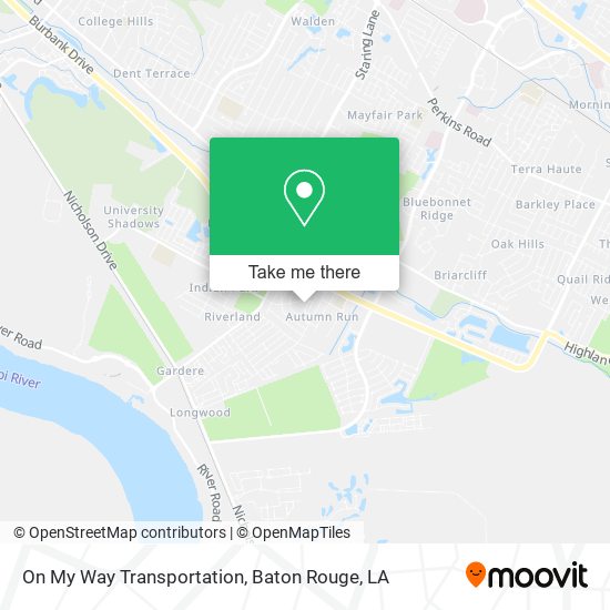 On My Way Transportation map
