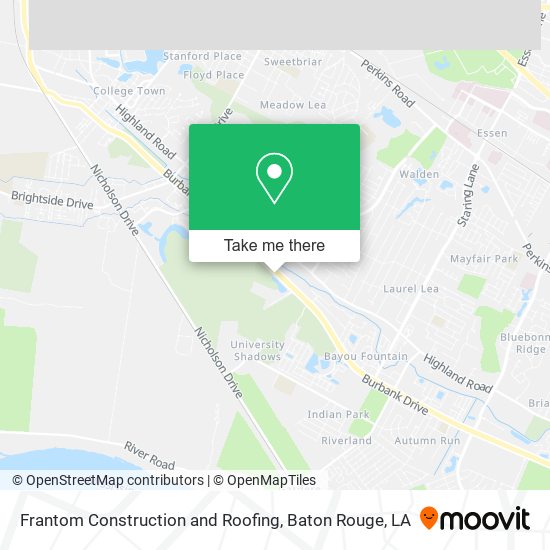 Frantom Construction and Roofing map