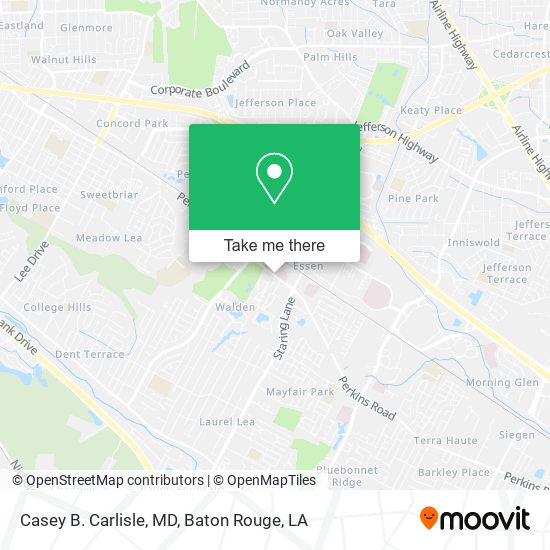 Casey B. Carlisle, MD map