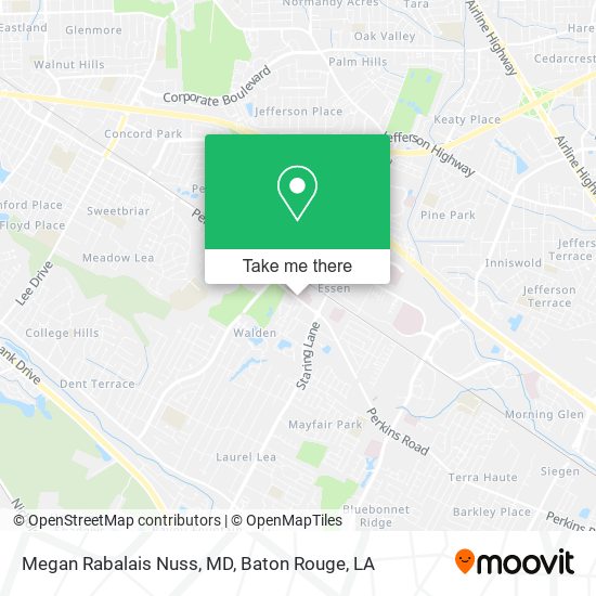 Megan Rabalais Nuss, MD map