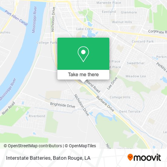 Interstate Batteries map