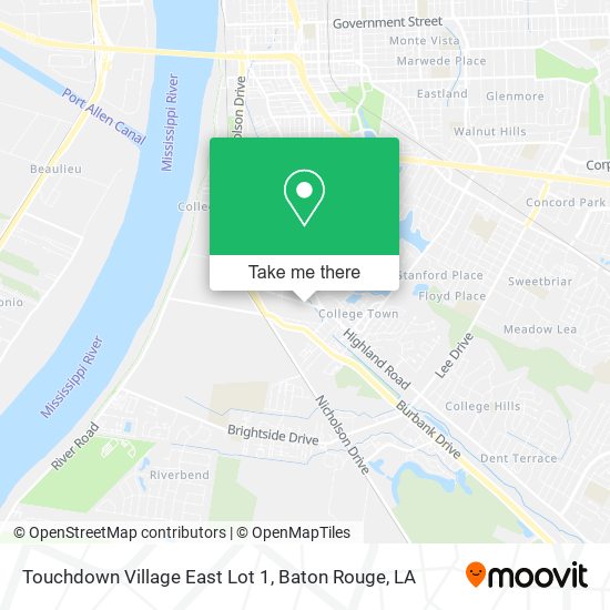 Mapa de Touchdown Village East Lot 1