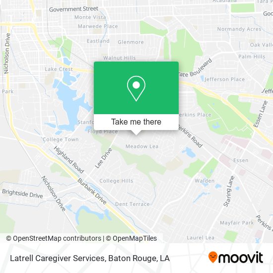 Latrell Caregiver Services map