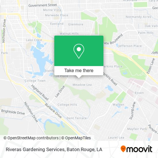 Riveras Gardening Services map