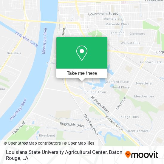 Louisiana State University Agricultural Center map