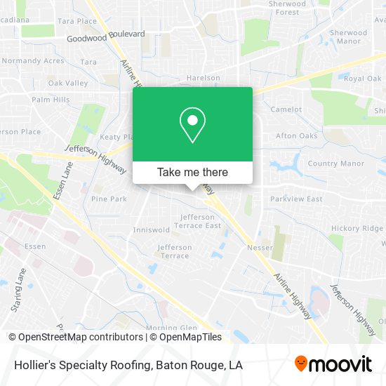 Mapa de Hollier's Specialty Roofing