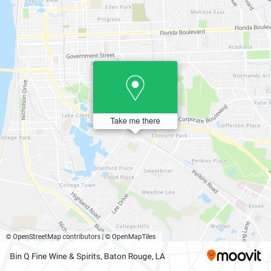 Mapa de Bin Q Fine Wine & Spirits