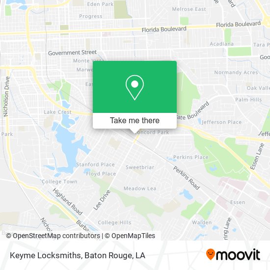 Keyme Locksmiths map