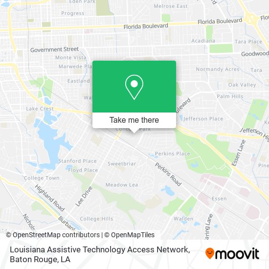 Louisiana Assistive Technology Access Network map