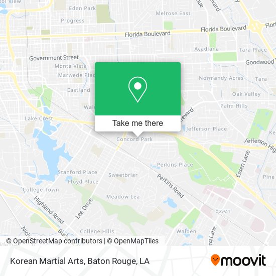 Mapa de Korean Martial Arts