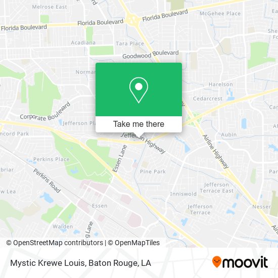 Mystic Krewe Louis map