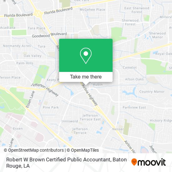 Robert W Brown Certified Public Accountant map