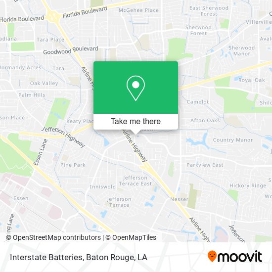 Interstate Batteries map
