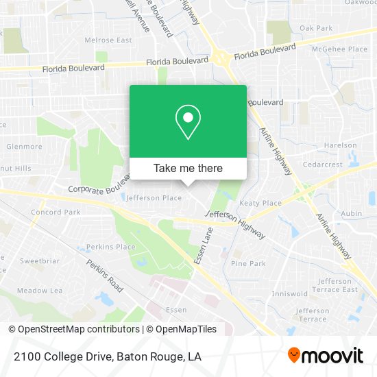 2100 College Drive map