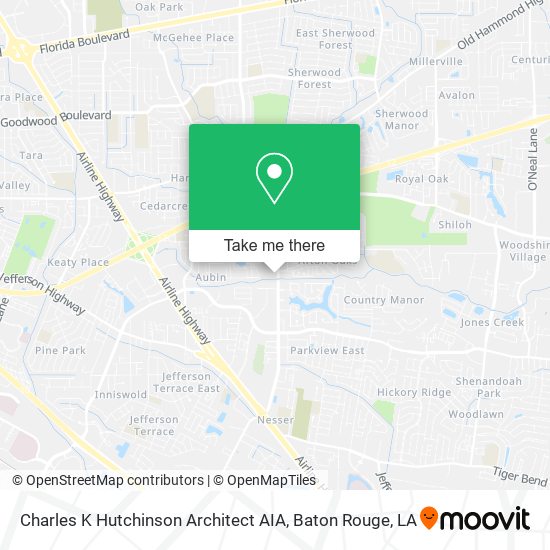 Mapa de Charles K Hutchinson Architect AIA
