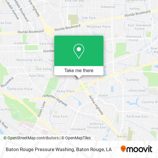 Baton Rouge Pressure Washing map