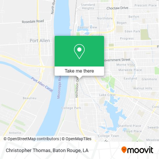 Christopher Thomas map