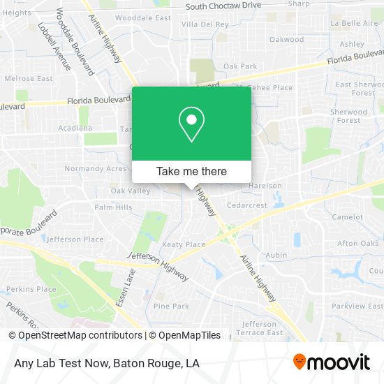 Any Lab Test Now map